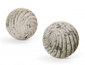 A PAIR OF CONTINENTAL LIMESTON