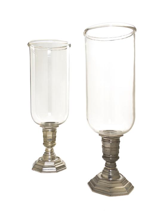 A Pair of Continental Pewter