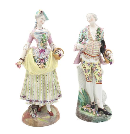 A Pair of Continental Porcelain