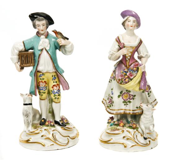 A Pair of Continental Porcelain