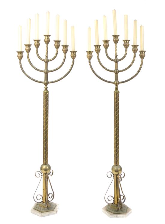 A Pair of Continental Seven-Light