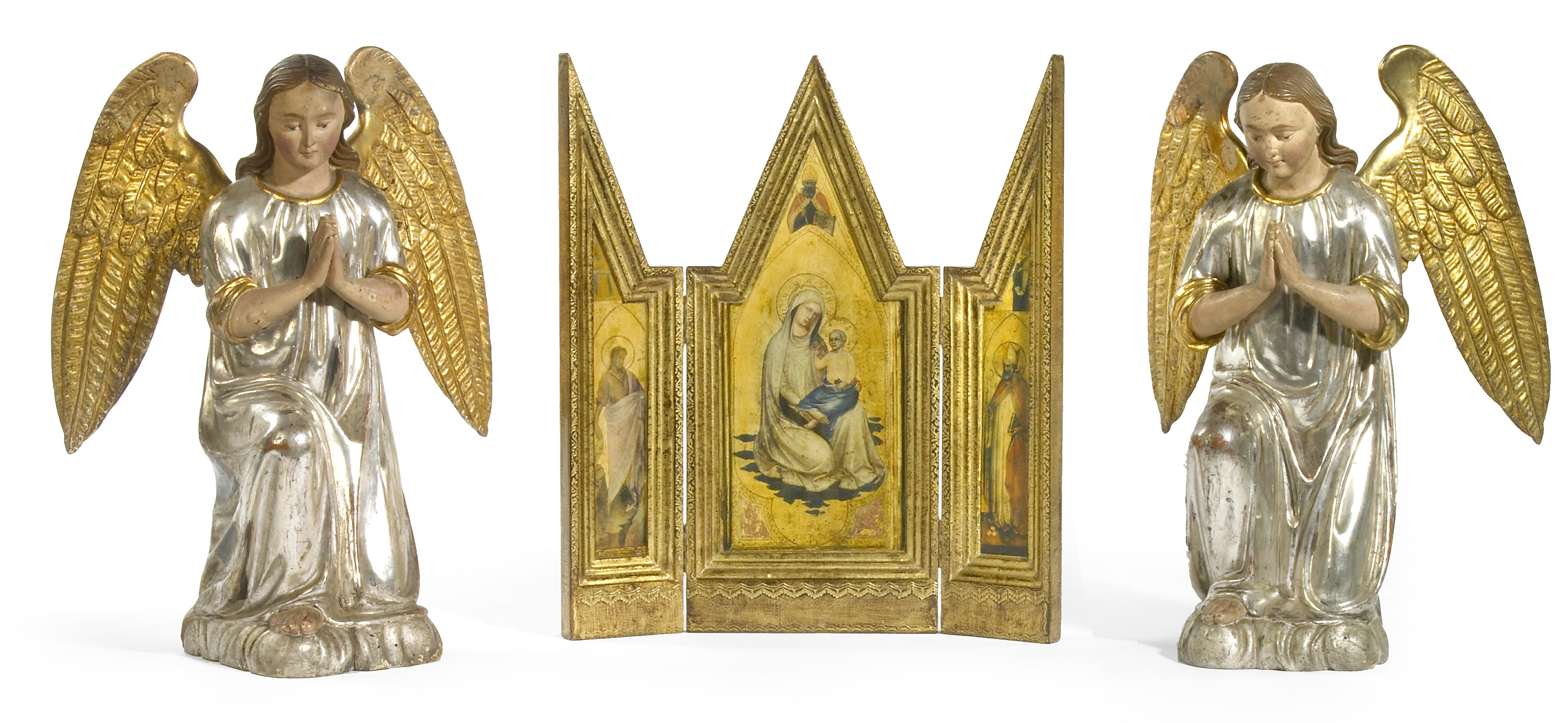 A pair of Continental silver and