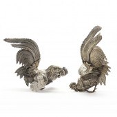 A PAIR OF CONTINENTAL SILVERPL