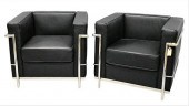 A PAIR OF CORBUSIER LG-2 STYLE