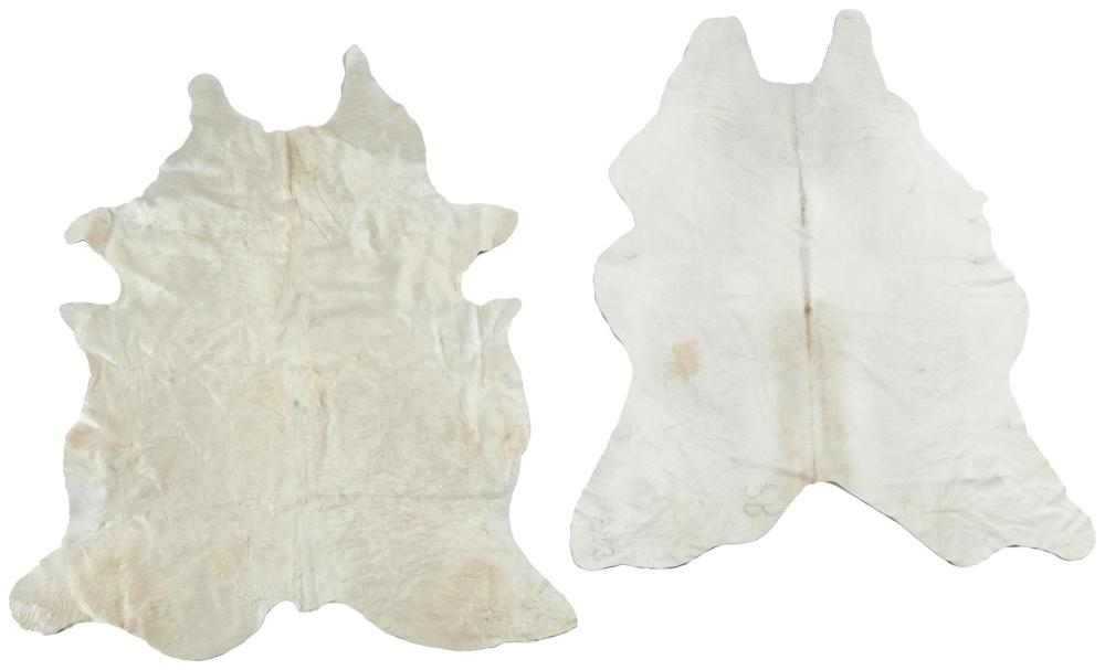 A PAIR OF COWHIDE RUGSA pair of