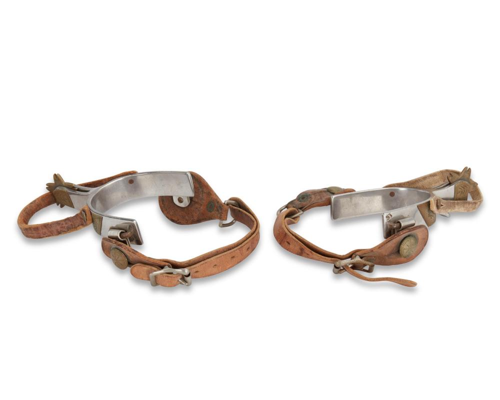 A PAIR OF CROCKETT SPURSA pair of