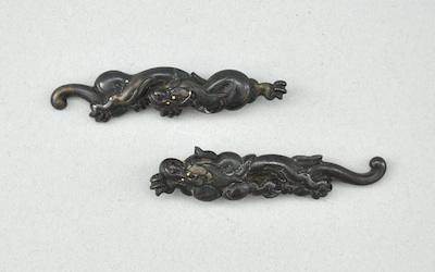 A Pair of Crouching Tiger Menuki
