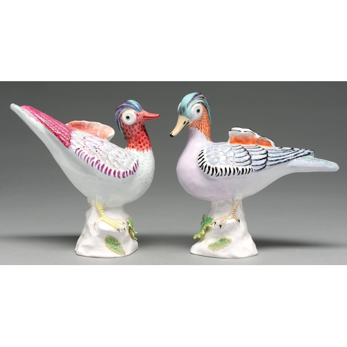 A pair of Crown Staffordshire