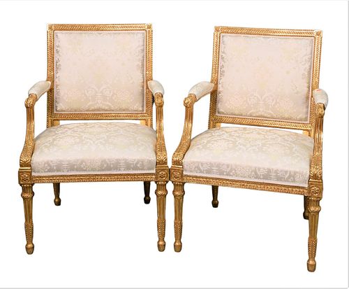 A PAIR OF CUSTOM FRENCH LOUIS XVI
