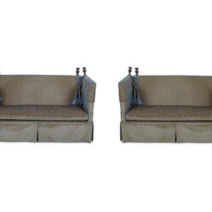 A Pair of Custom Upholstered