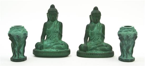 A Pair of Czech Molded Glass