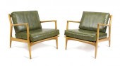 A Pair of Danish Open Arm Loun