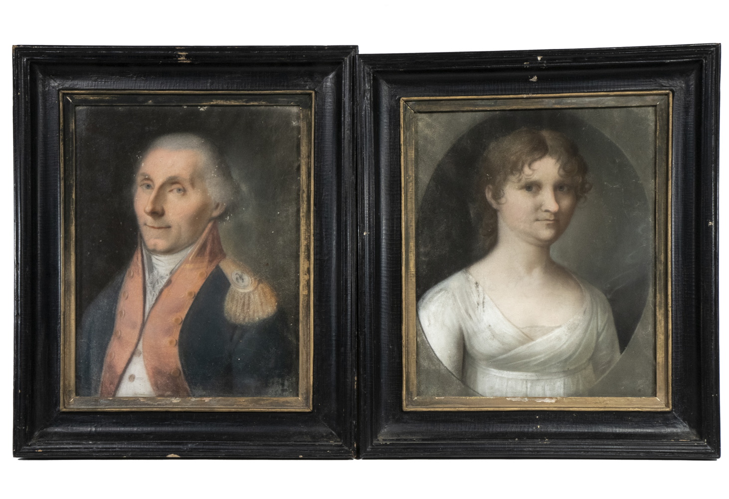 A PAIR OF DANISH PASTEL PORTRAITS