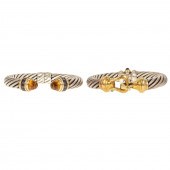 A PAIR OF DAVID YURMAN BRACELE