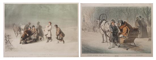 * A Pair of Decorative Colored