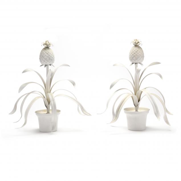 A PAIR OF DECORATIVE ITALIAN TOLE