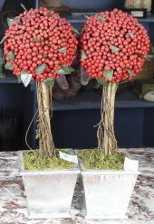 A PAIR OF DECORATIVE TABLE TOP