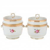 A PAIR OF DERBY CHINA FRUIT CO