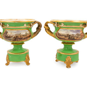 A Pair of Derby Porcelain Handled