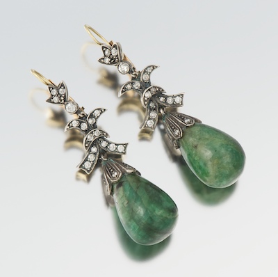 A Pair of Diamond and Green