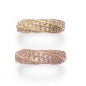 A PAIR OF DIAMOND AND EIGHTEEN