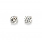 A PAIR OF DIAMOND AND FOURTEEN