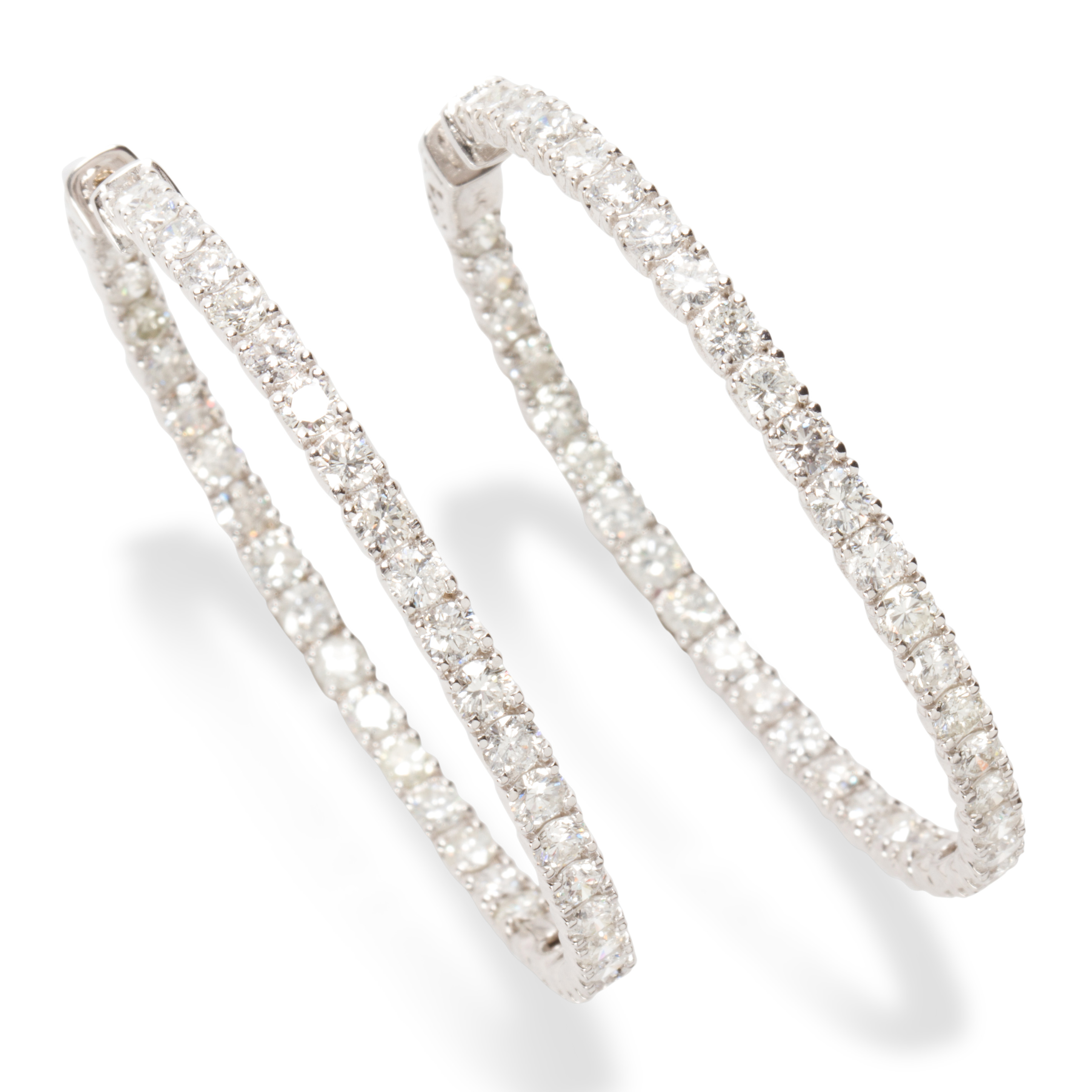 A PAIR OF DIAMOND AND FOURTEEN