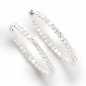 A PAIR OF DIAMOND AND EIGHTEEN