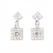 A PAIR OF DIAMOND AND EIGHTEEN