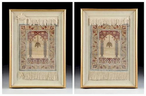 A PAIR OF DIMINUTIVE HIRAKEM SILK