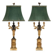 A PAIR OF DIRECTOIRE BRONZE FI