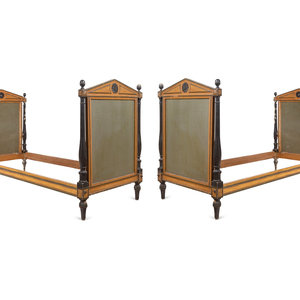 A Pair of Directoire Painted and