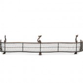 A Pair of Dolphin-Form Andiron