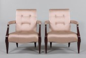 A Pair of Donghia Arm Chairs W