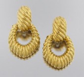 A Pair of Door Knocker Earring