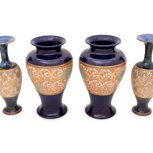 A Pair of Doulton Lambeth Stoneware