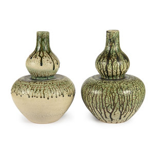 A Pair of Drip-Glazed