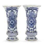 A PAIR OF DUTCH DELFT BEAKER V
