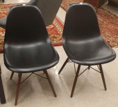 A PAIR OF EAMES DSW SIDE CHAIR