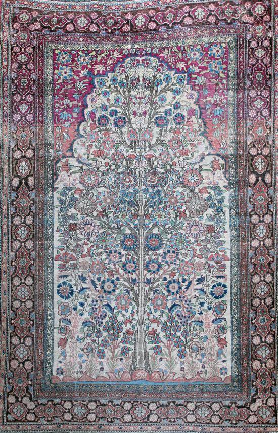A pair of early 20th century Kashan