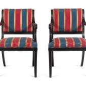 A Pair of Ebonzied Armchairs
2