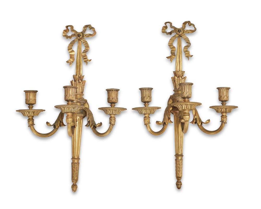 A PAIR OF EDWARD F. CALDWELL GILT