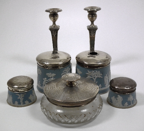 A pair of Edward VII silver