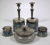 A pair of Edward VII silver sq