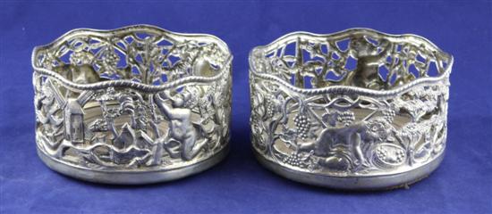 A pair of Edwardian Irish silver