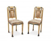 A PAIR OF EGYPTIAN REVIVAL GIL