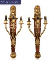A PAIR OF EGYPTIAN REVIVAL WOO