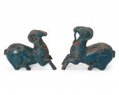 A PAIR OF EGYPTIAN REVIVAL-STY