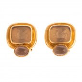 A PAIR OF ELIZABETH LOCKE 19K