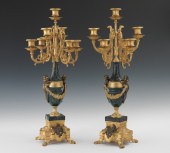 A Pair of Empire Style Marble
